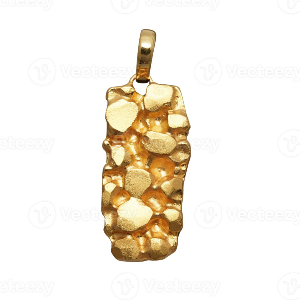 Gold nugget collar no background png