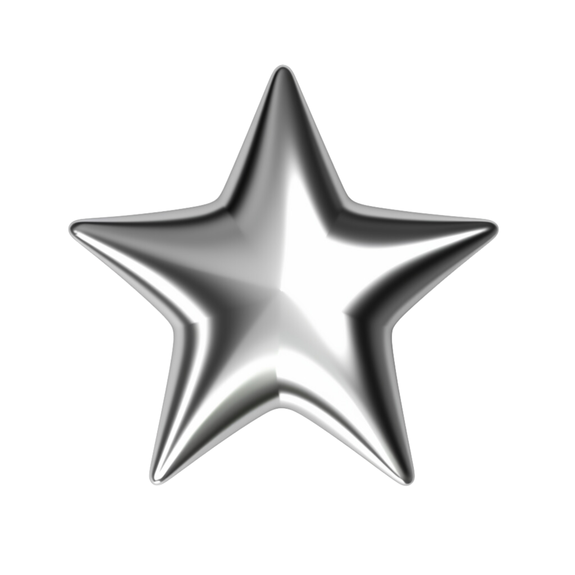 Silver star no background 31738491 PNG