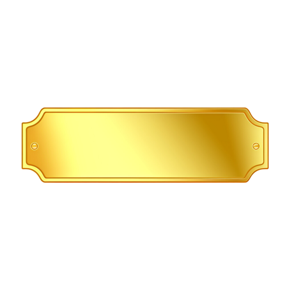 Gold board no background png