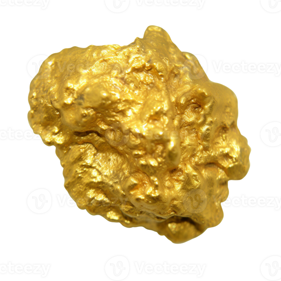 Gold nugget no background png