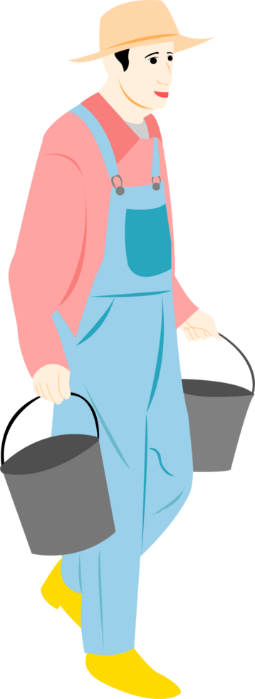 farmer in the garden png