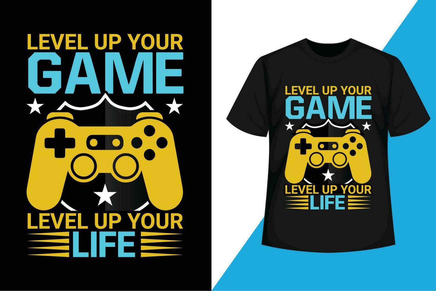 Life is a game hardcore gamer color green cream Vector Image