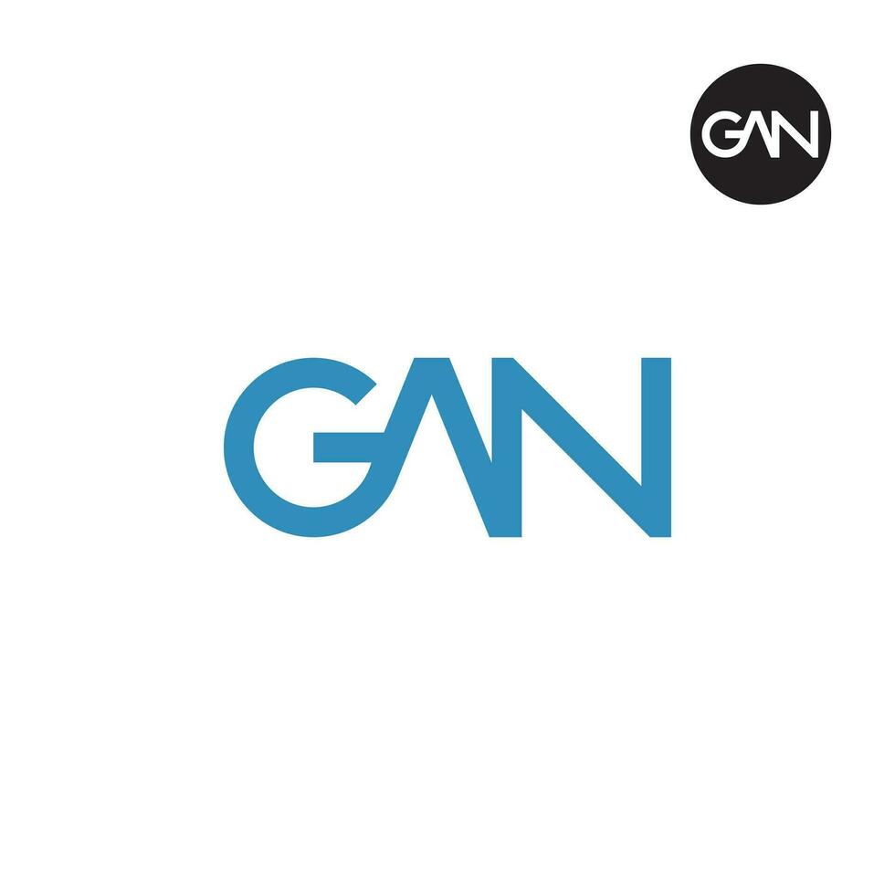 Letter GAN Monogram Logo Design vector