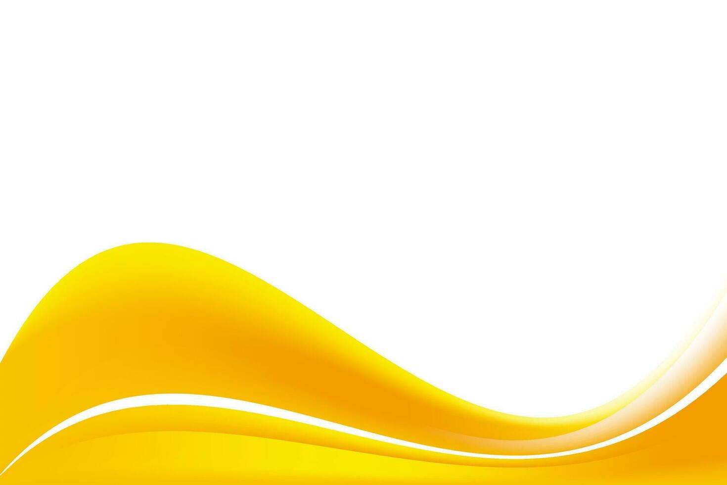 Smooth Yellow Wavy Background Design vector