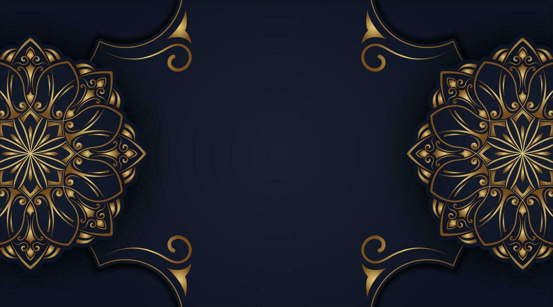 Luxury background with mandala ornament vector