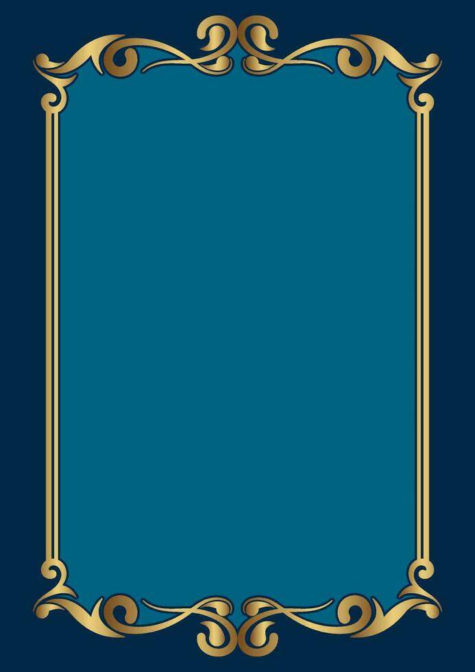 classic gold frame, vector design