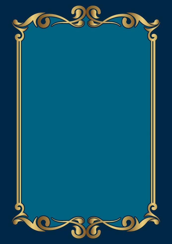 classic gold frame, vector design