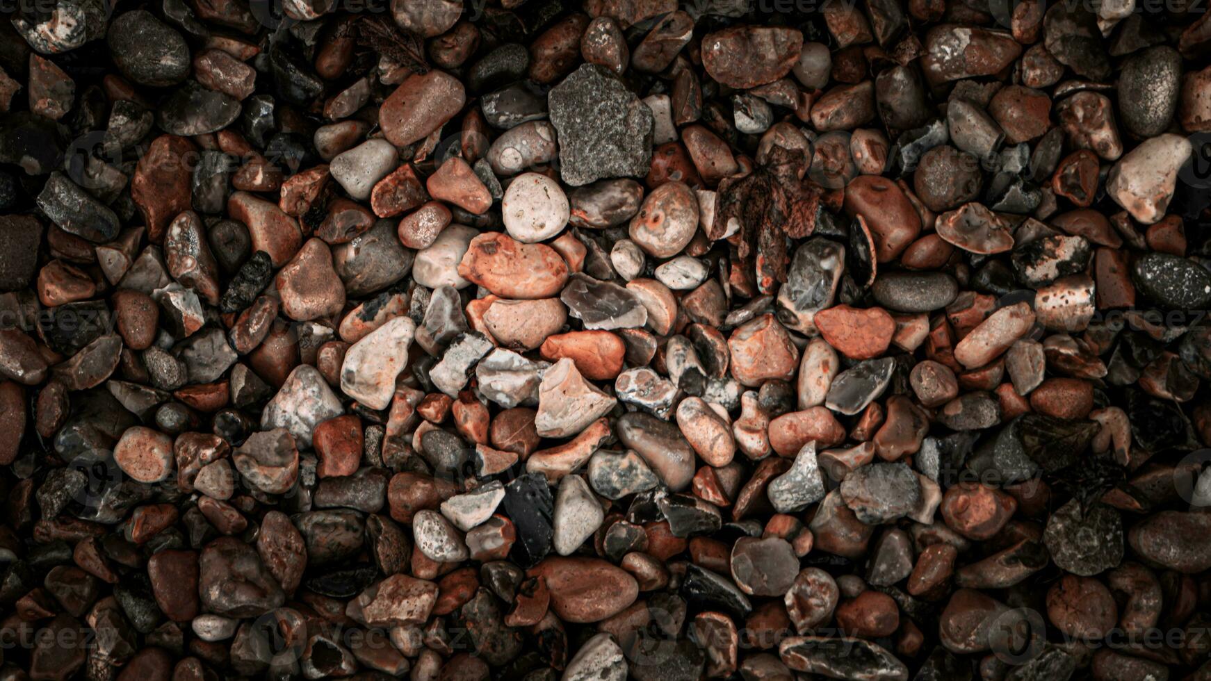 Gritty Texture of Gravel and Stones photo