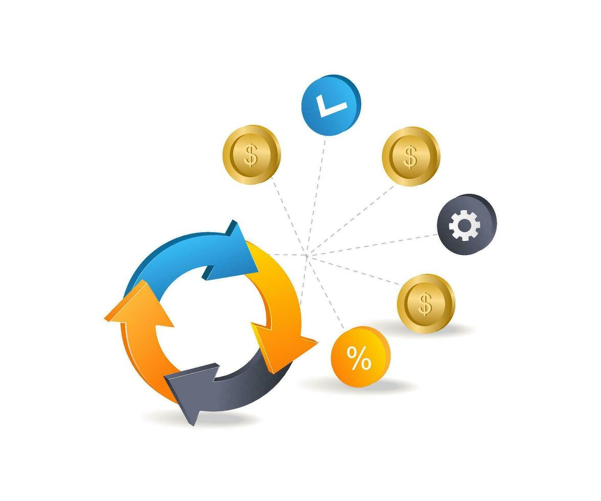 Business money income round vector