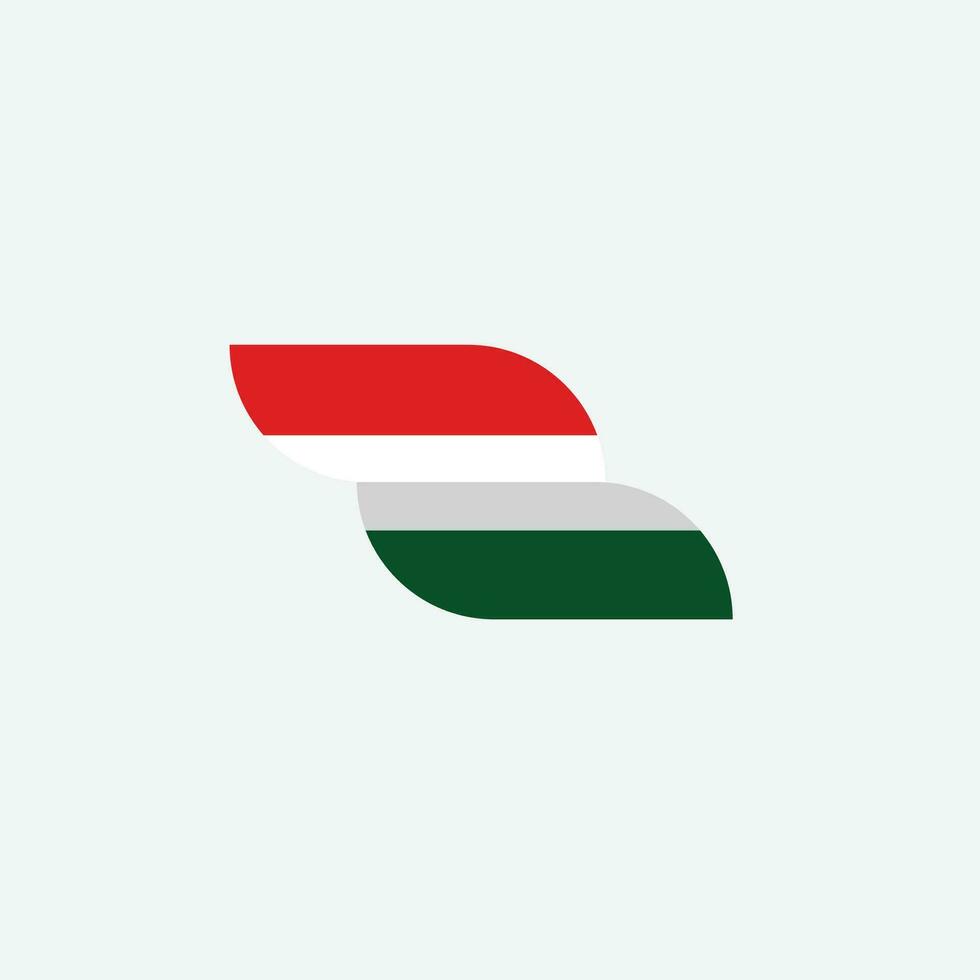 Hungary flag icon vector