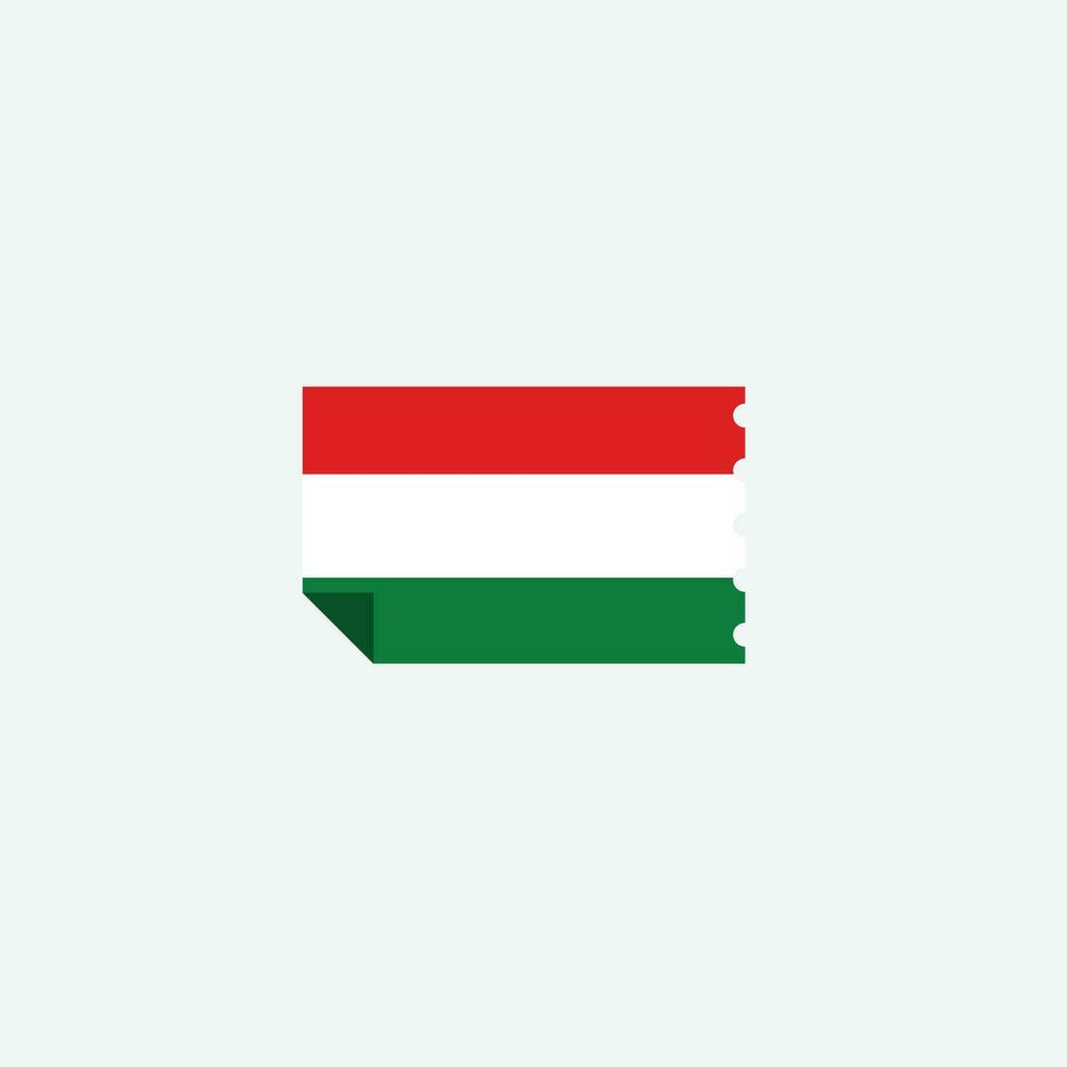 Hungary flag icon vector