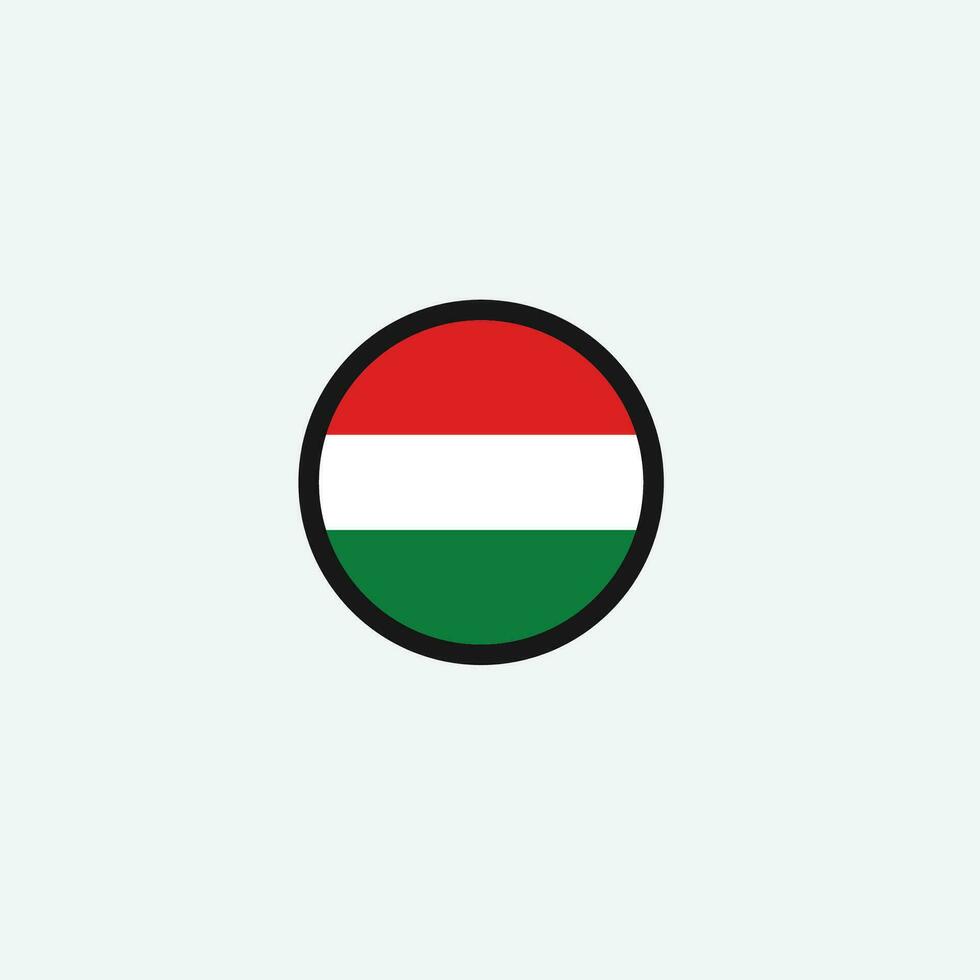 Hungary flag icon vector