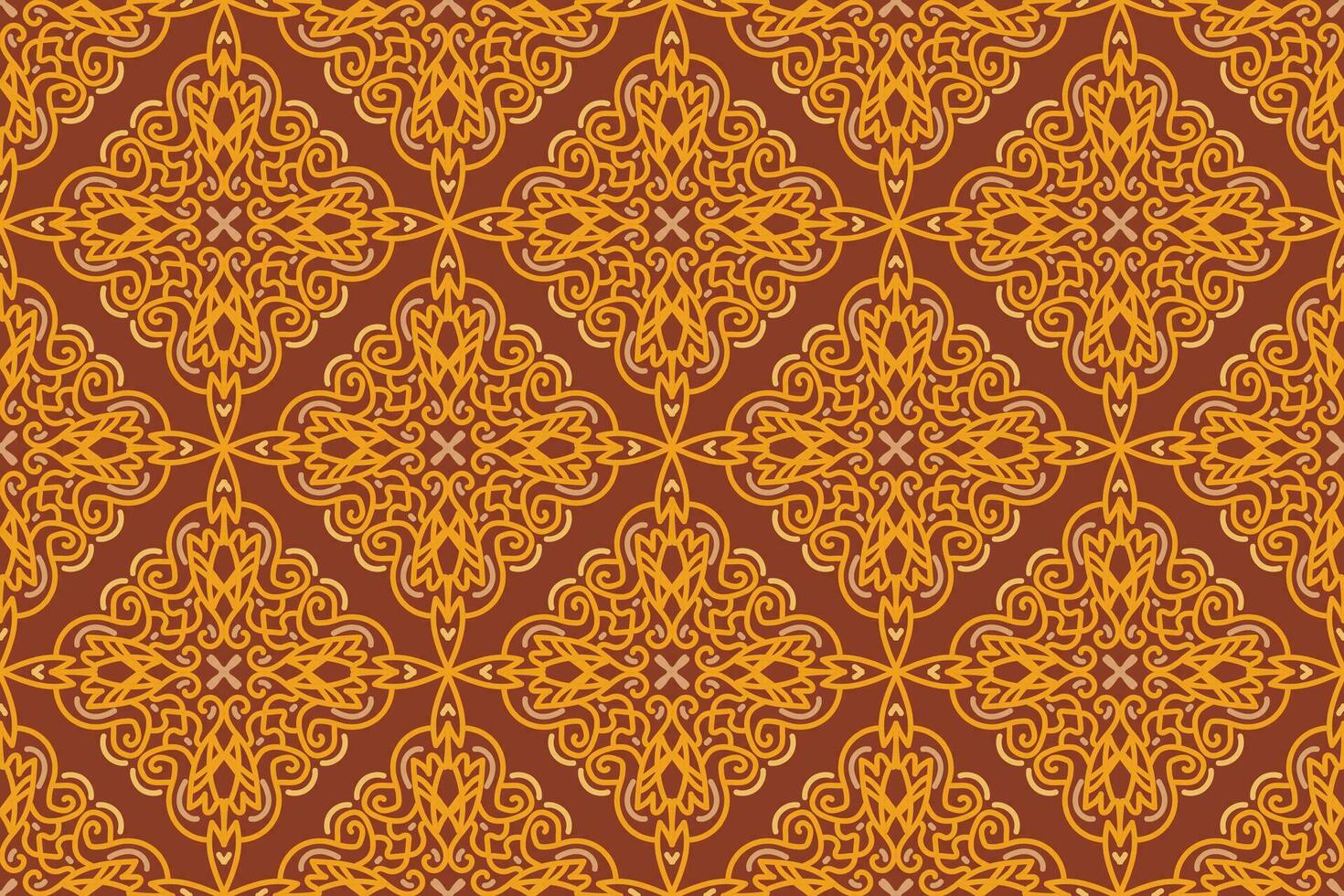 Seamless pattern in authentic arabian style. Vector illustration