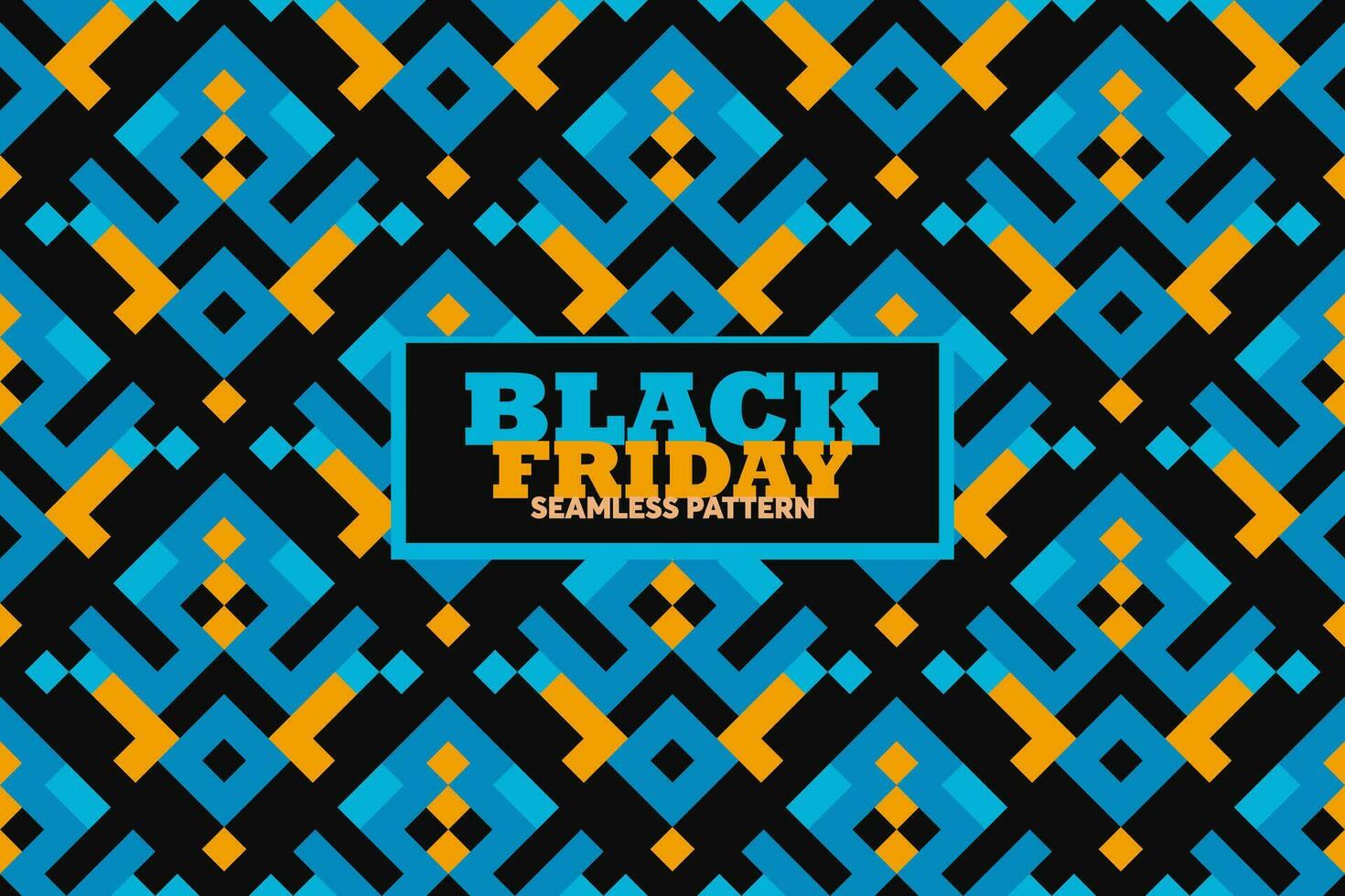 Black friday seamless pattern, vector illustration