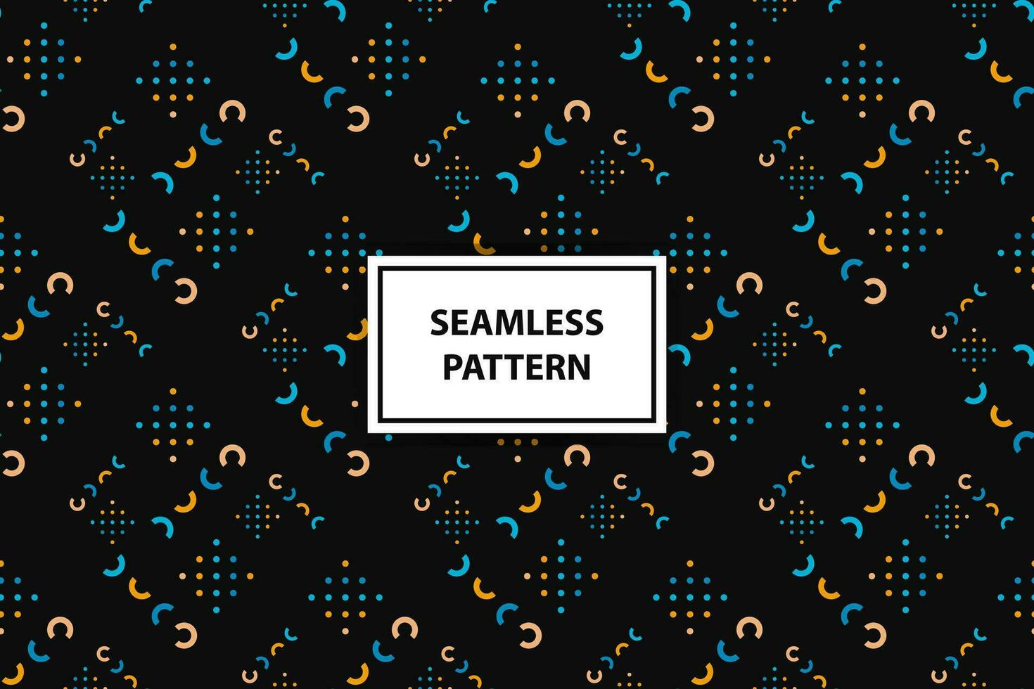 Black Geometric seamless pattern. Abstract geometric graphic design pattern. simple Seamless geometric pattern. vector