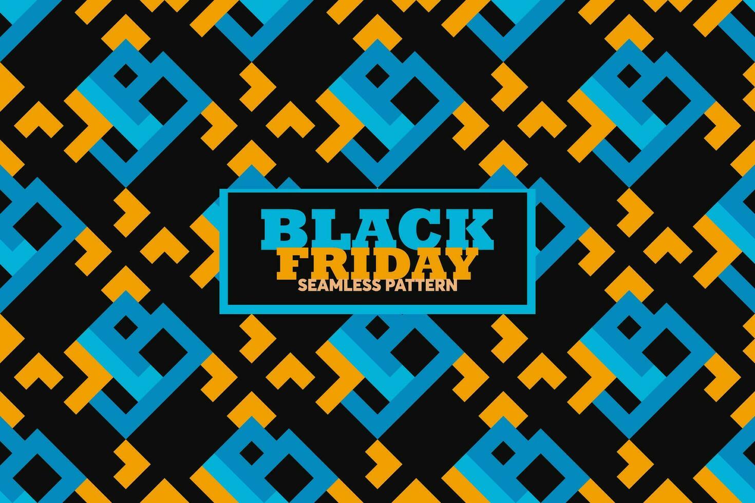 Black friday seamless pattern, vector illustration