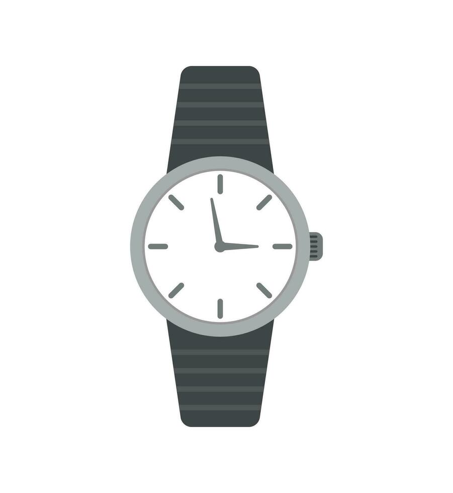 reloj icono en plano estilo, negocio mirar. vector diseño elemento