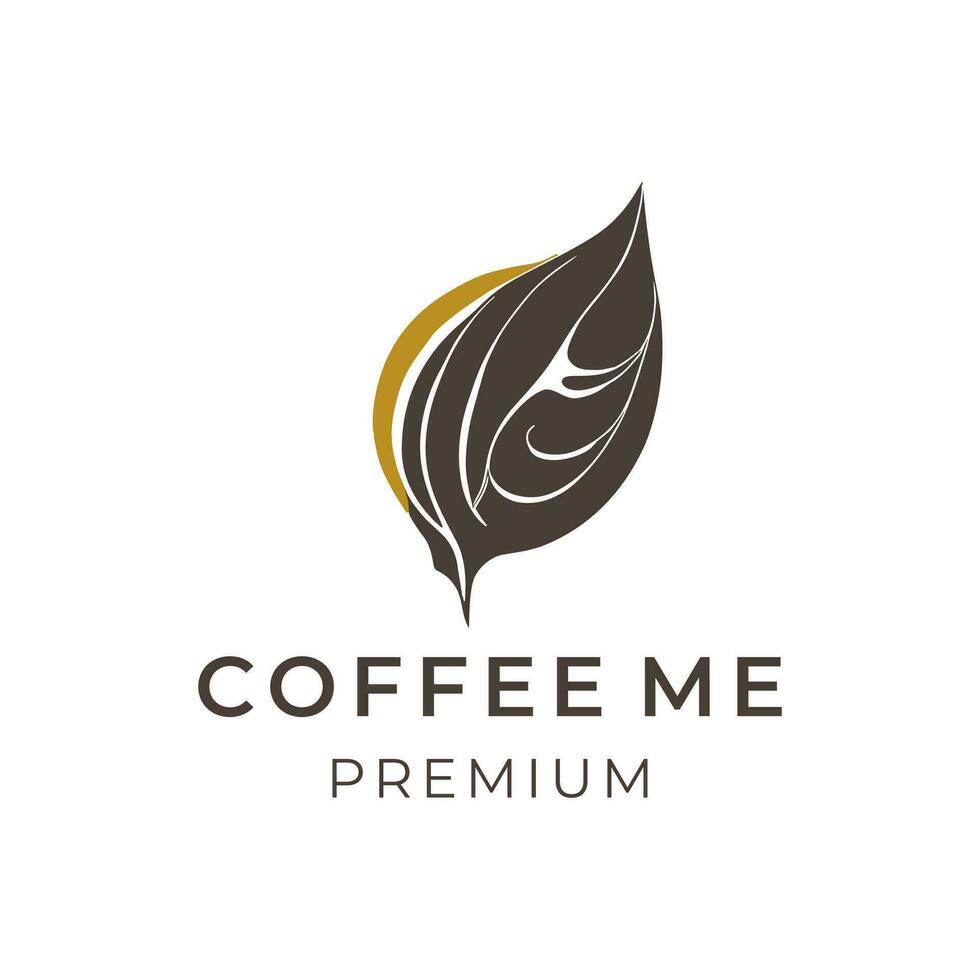 Coffee cup vector logo design template. Premium coffee shop logo