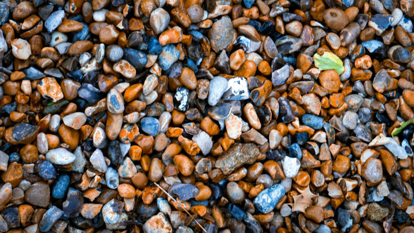 Gritty Texture of Gravel and Stones photo