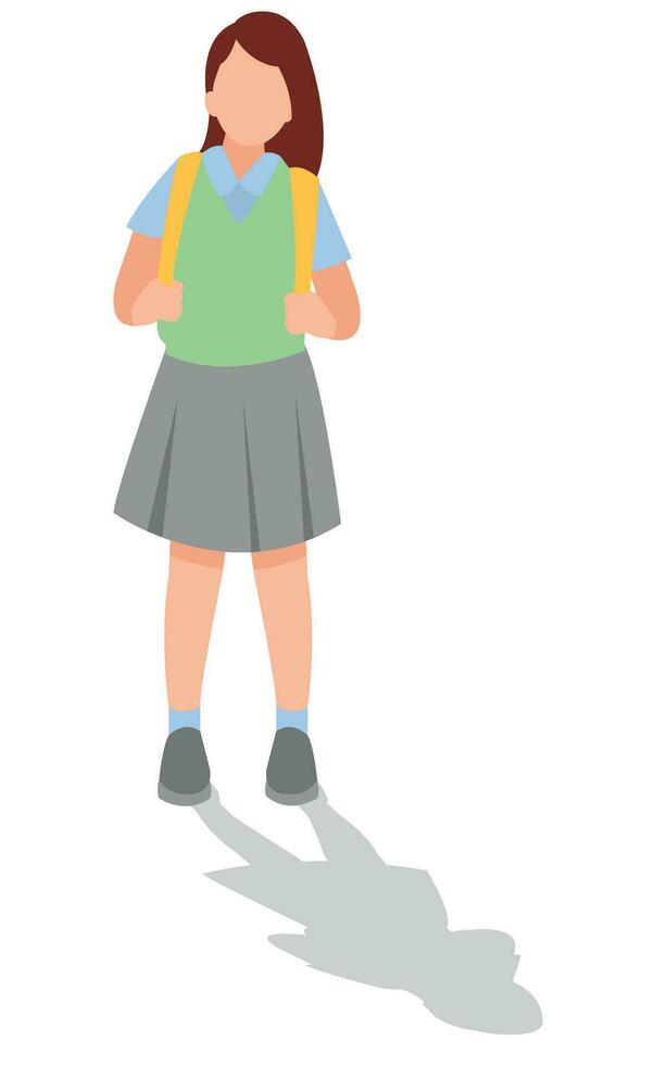 vector illustration of students in different postures