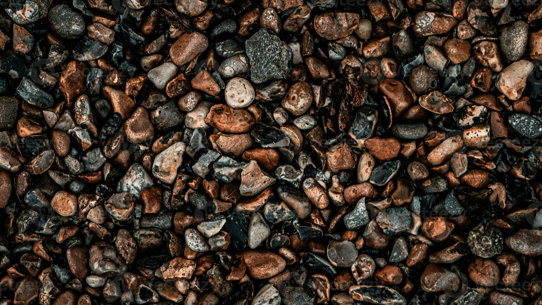Gritty Texture of Gravel and Stones photo