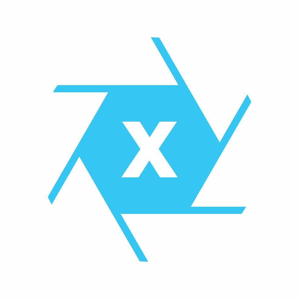 Initial Letter X Photography Logo Camera lens Concept. Photography Logo Combined X Letter Camera Sign Logo vector