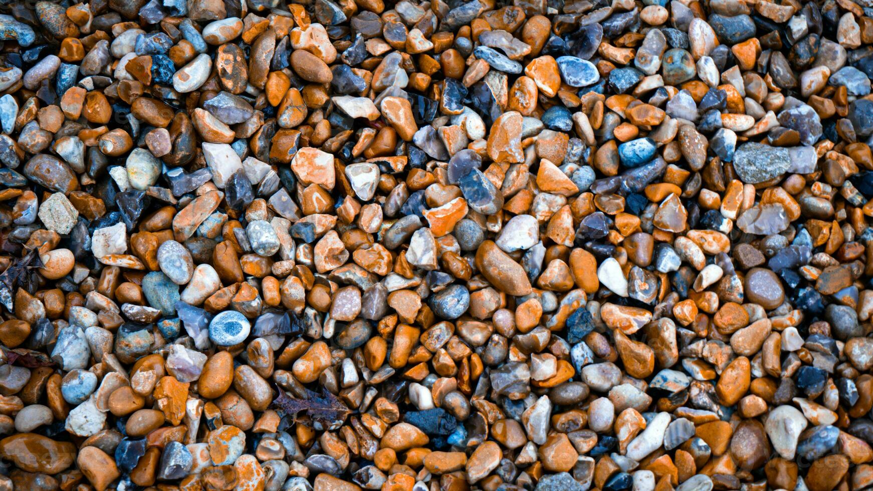 arenoso textura de grava y piedras foto