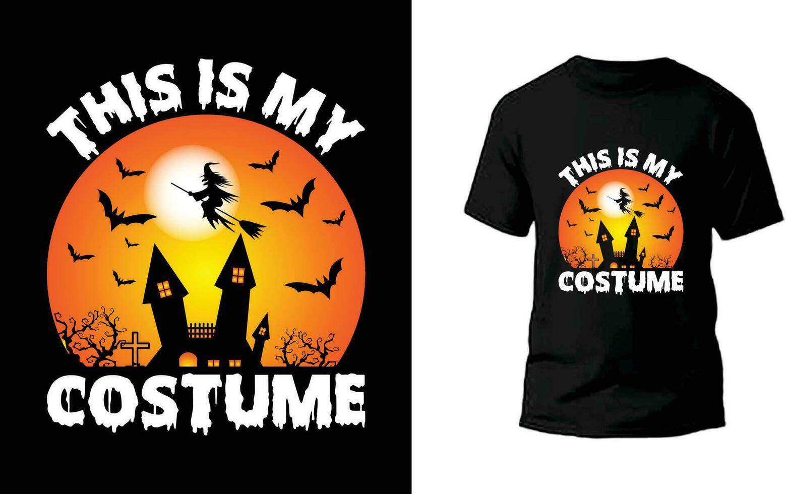 Haloween Vector and Halloween t shirt design with Background, Poster, and Banner design for Halloween