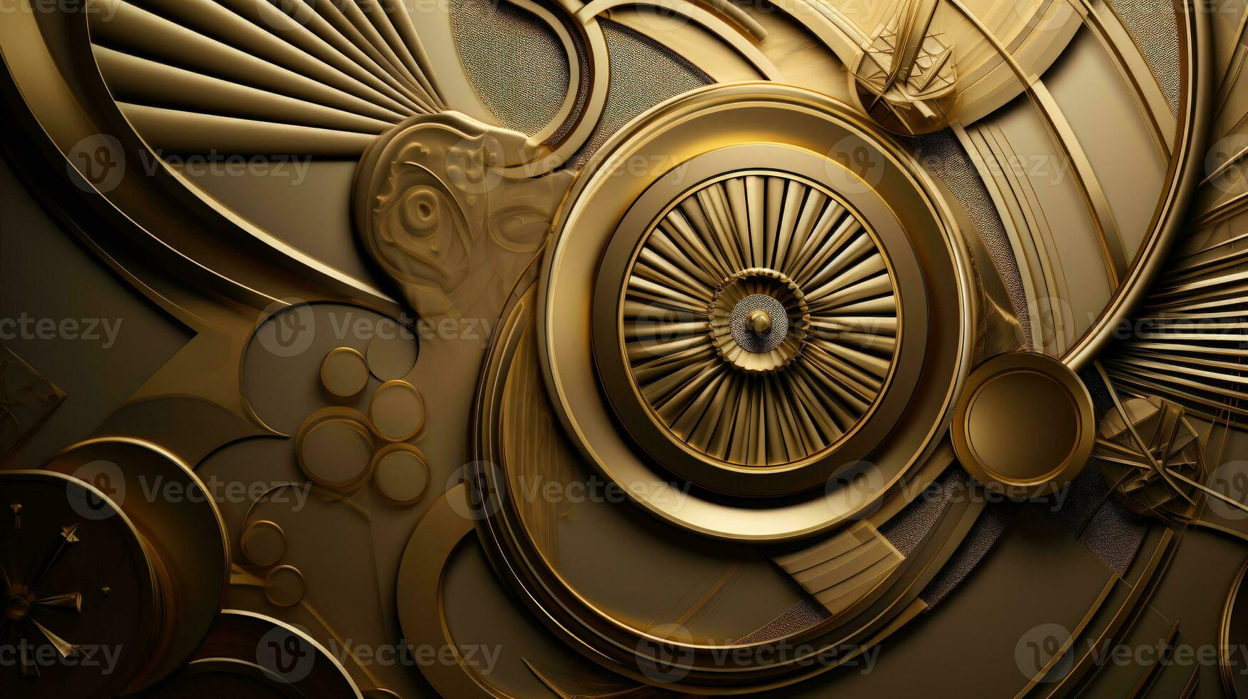 A Grand and Regal Design with a Classic Style and an Antique Gold Element AI Generated photo