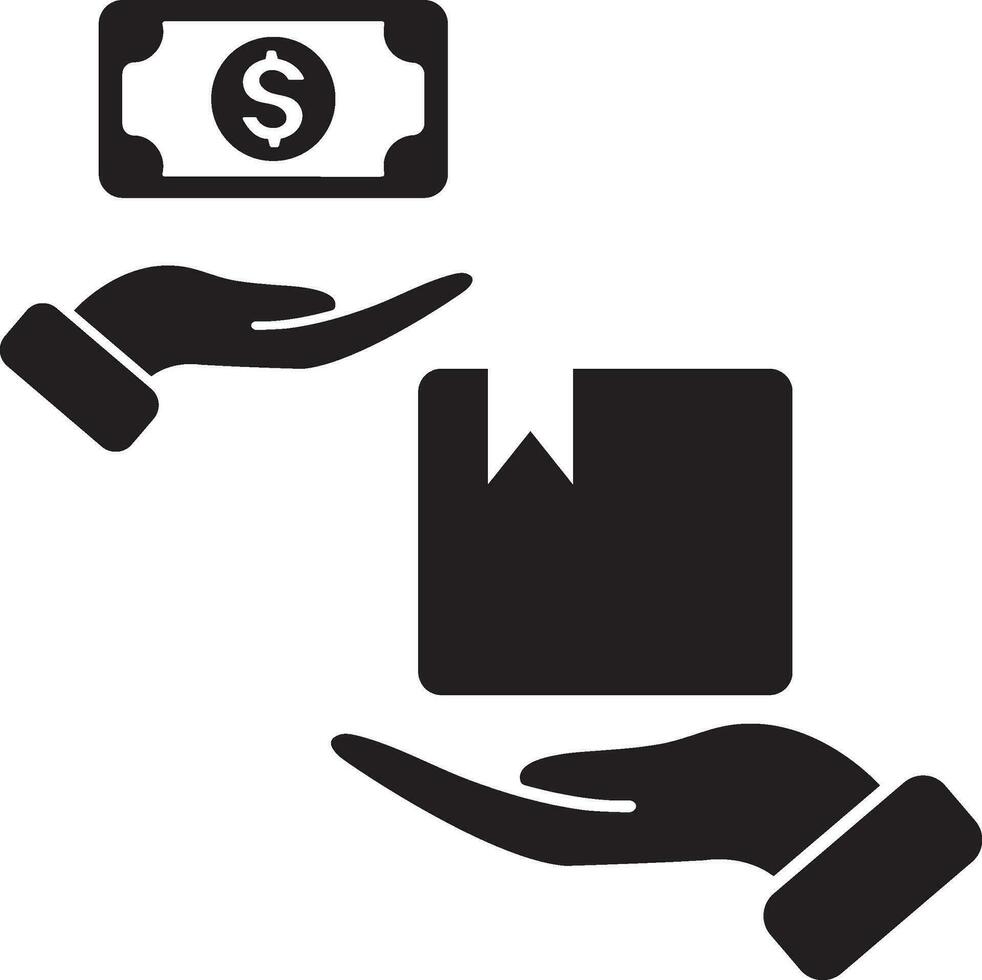Cash on delivery icon vector