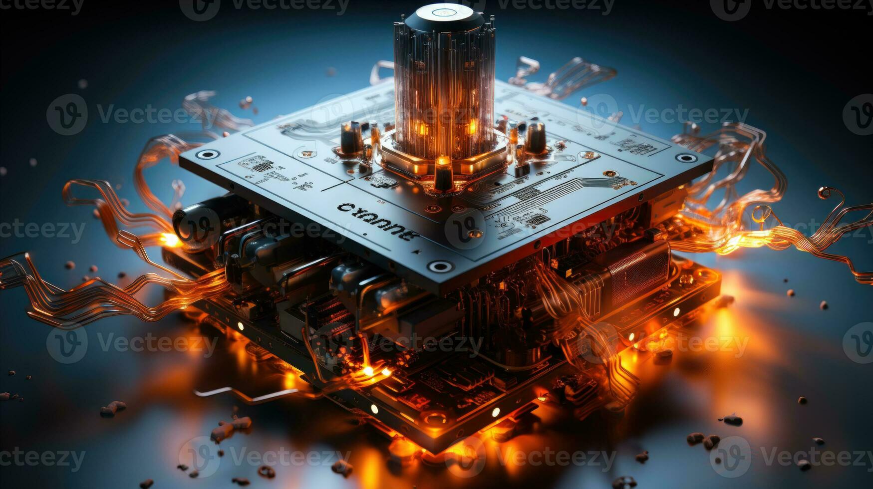 Unleashing the power of quantum bits AI Generated photo