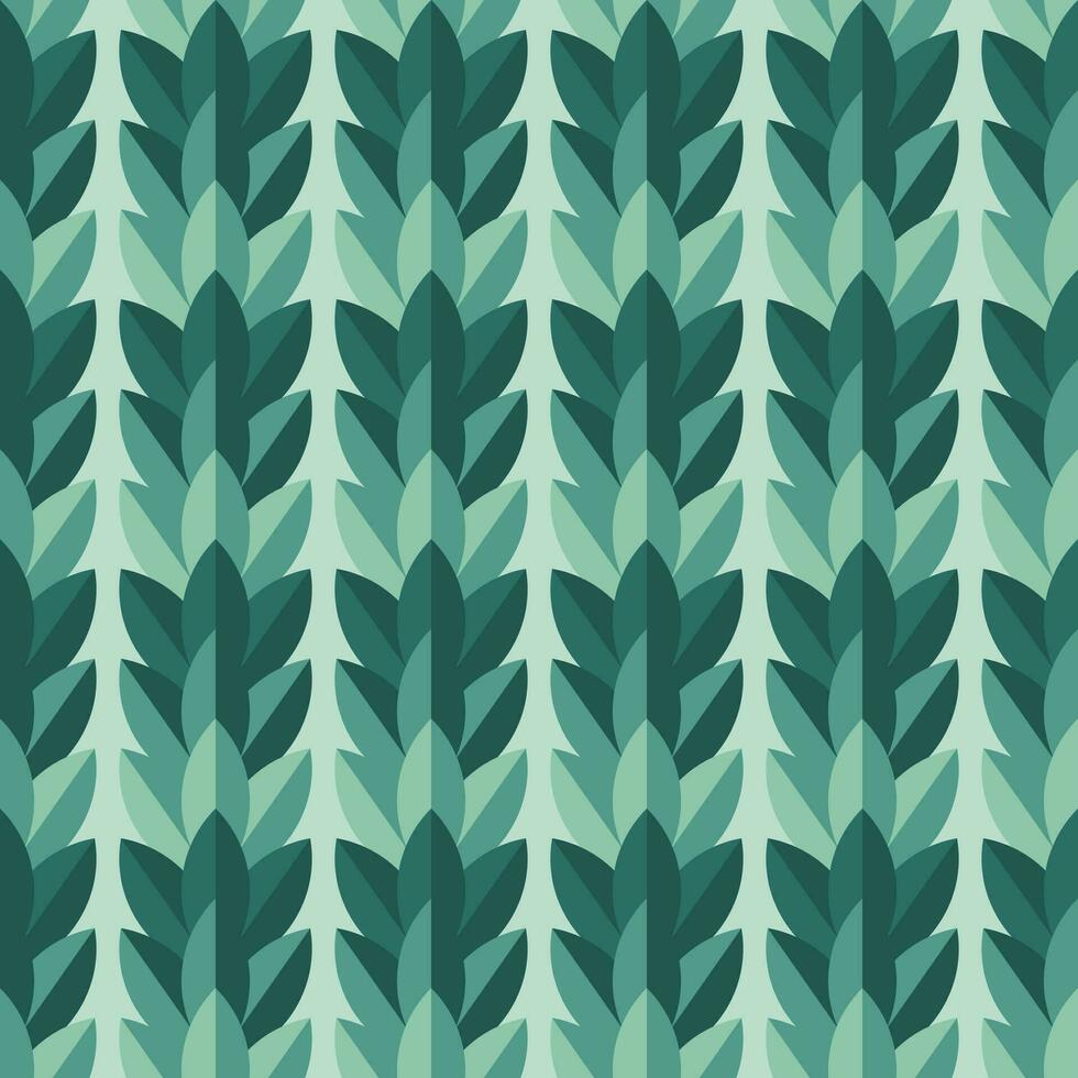 Seamless geometric pattern with herbs, leaves, plants. Vector vintage design for web banner, presentation, brand package, fabric, textile print, wallpaper, postcard. isolated tile on background.