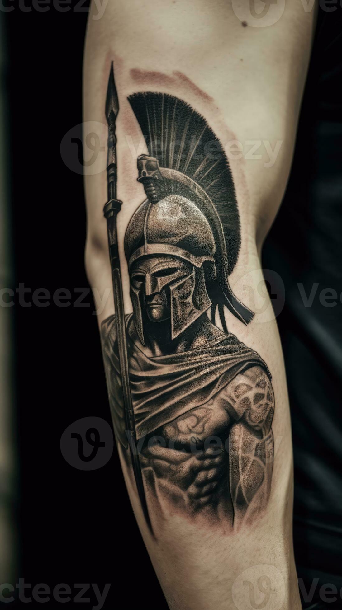Spartan Soldier Tattoo