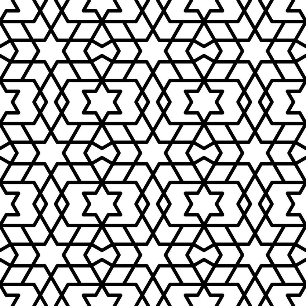 Mashrabiya arabesque islamic seamless pattern vector