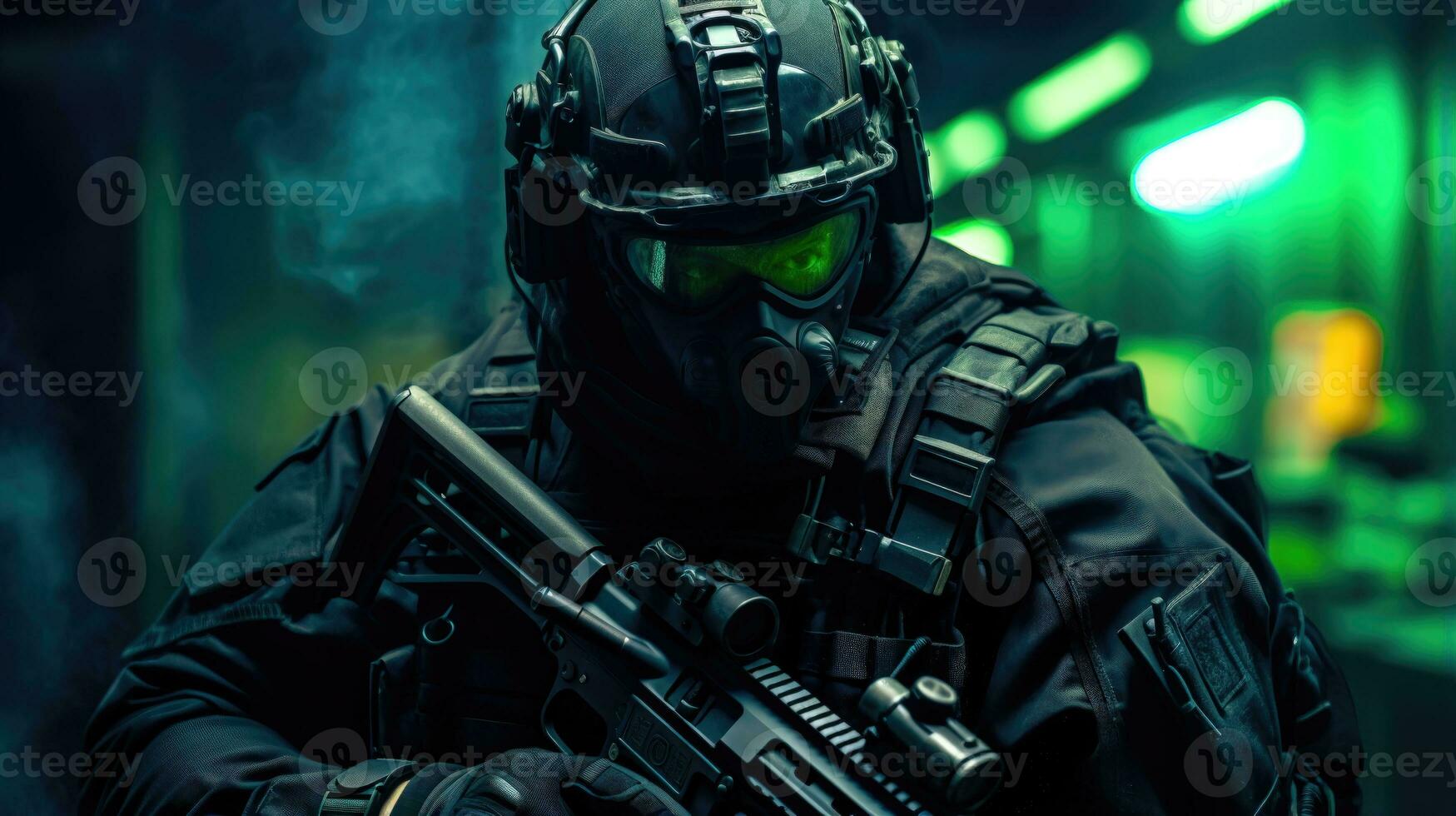 Special Ops A Covert Mission in Urban Warfare AI Generated photo