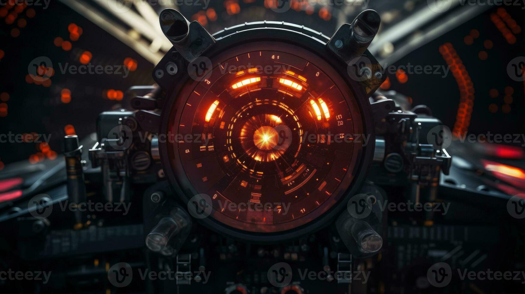 Sci-Fi Spaceship Interior with Centrifuge Engine AI Generated photo