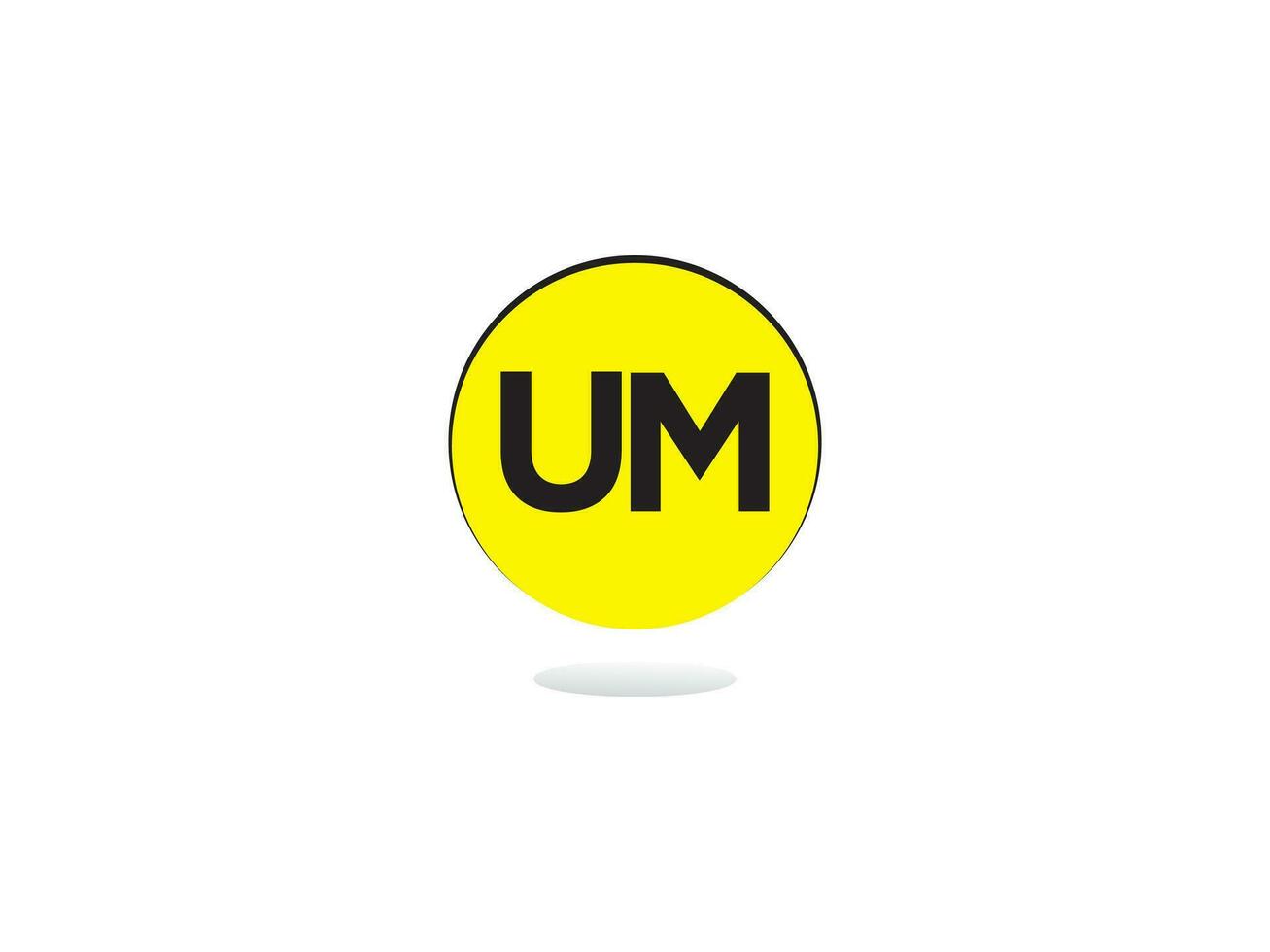 Abstract Luxury Um Logo Icon, Creative Initial um Business Logo Icon Design vector