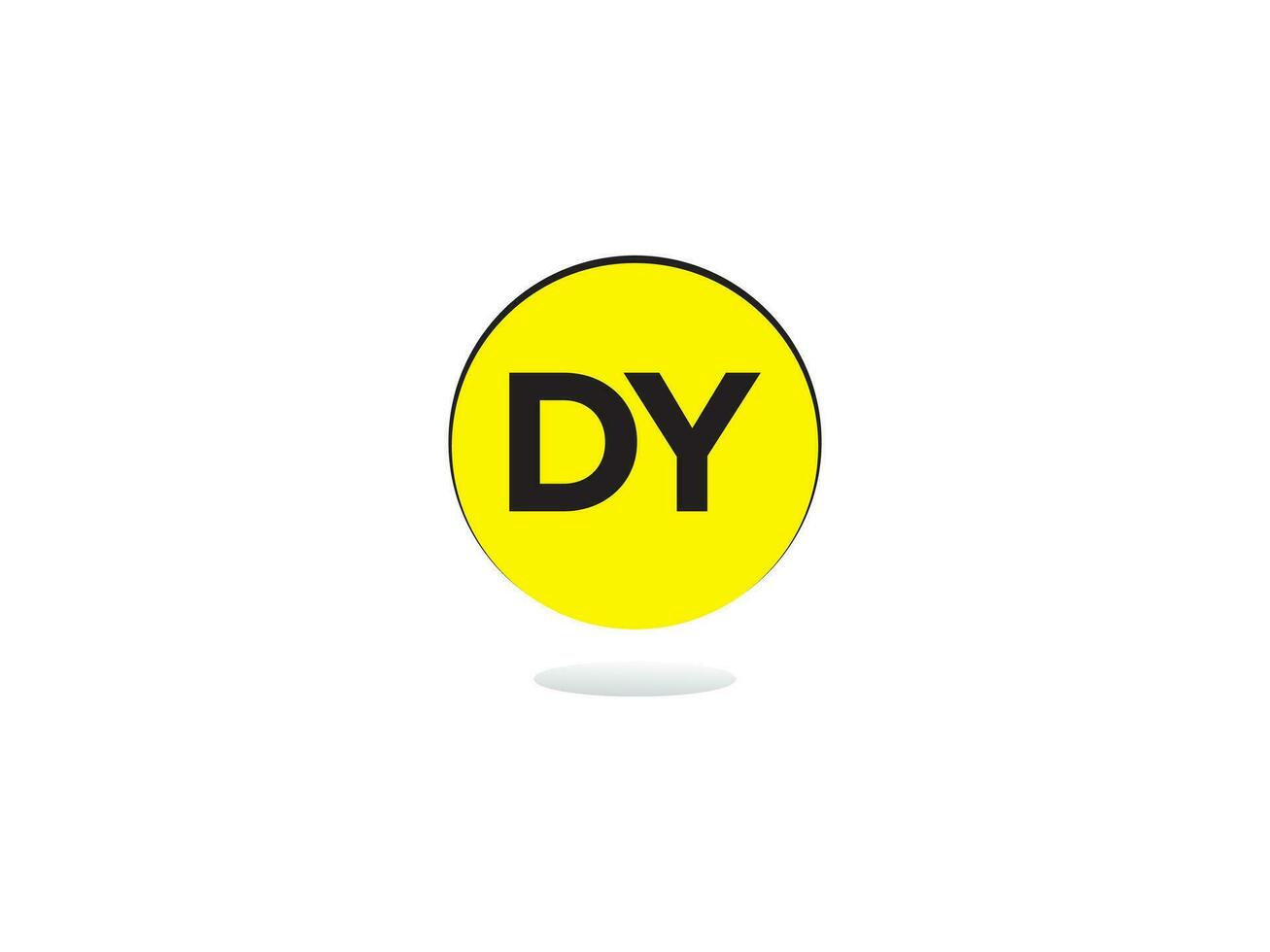 creativo dy yarda logo letra vector icono para tienda