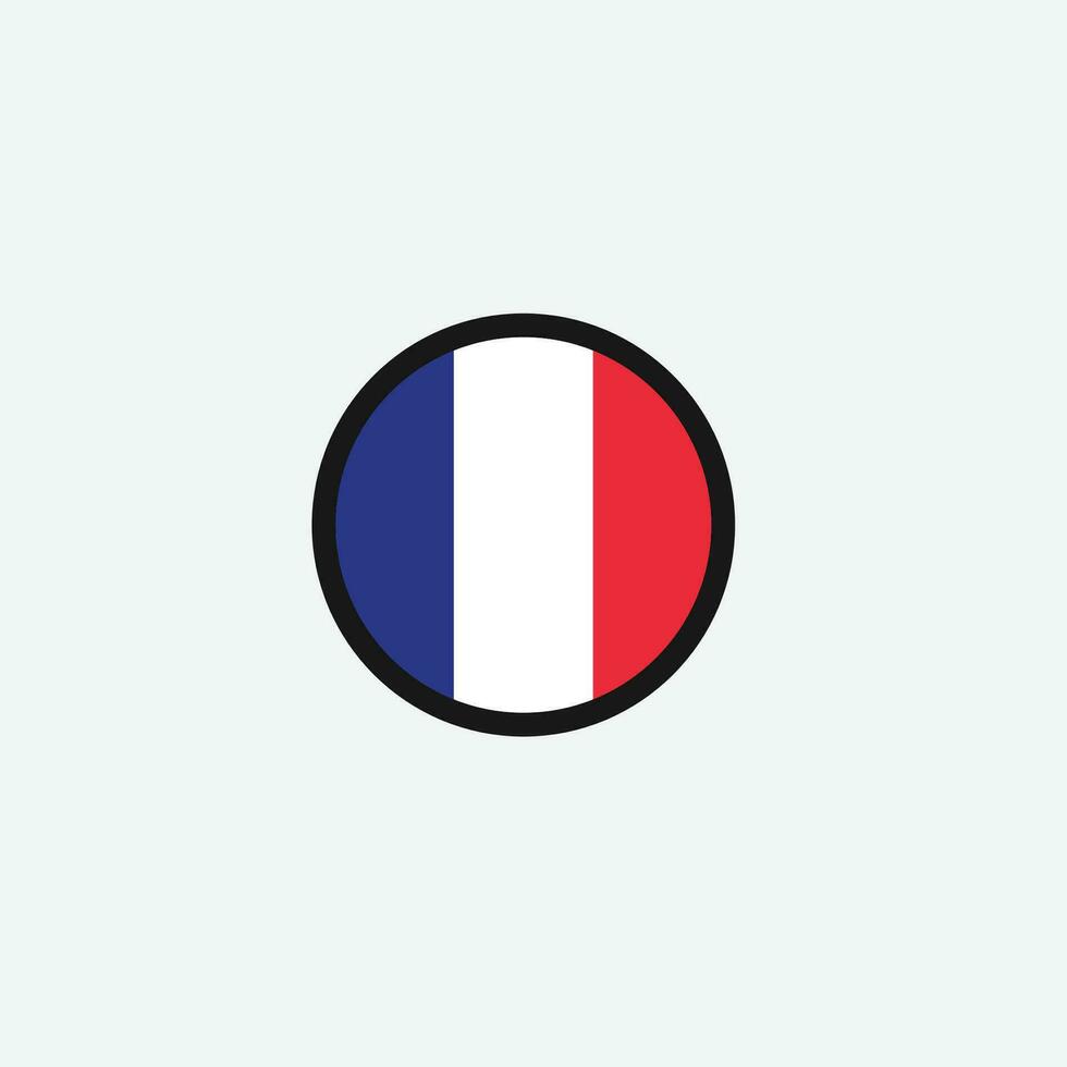 France flag icon vector