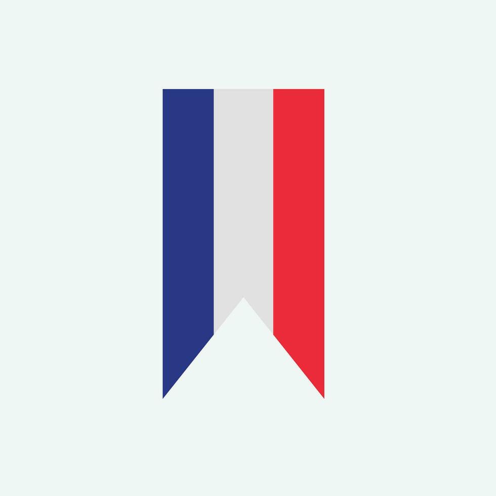 icono de la bandera de Francia vector