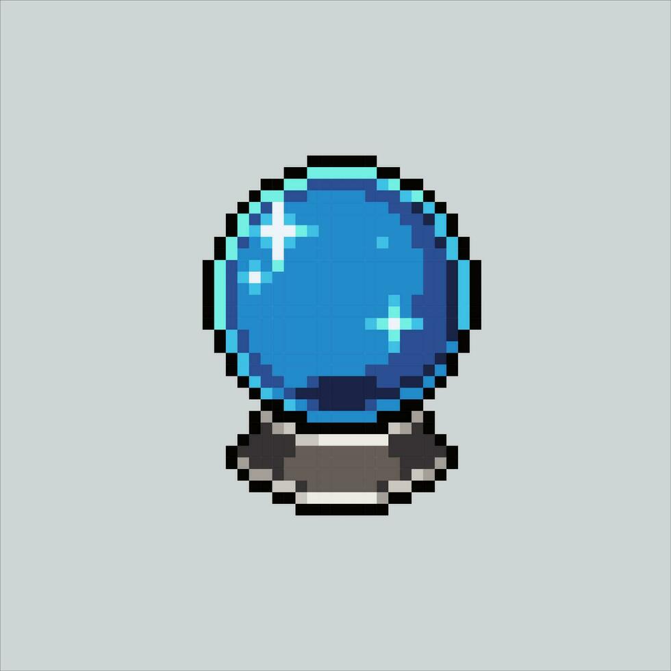 Pixel art illustration Fortune Ball. Pixelated Fortune Ball. Fortune Ball icon pixelated for the pixel art game and icon for website and video game. old school retro. vector