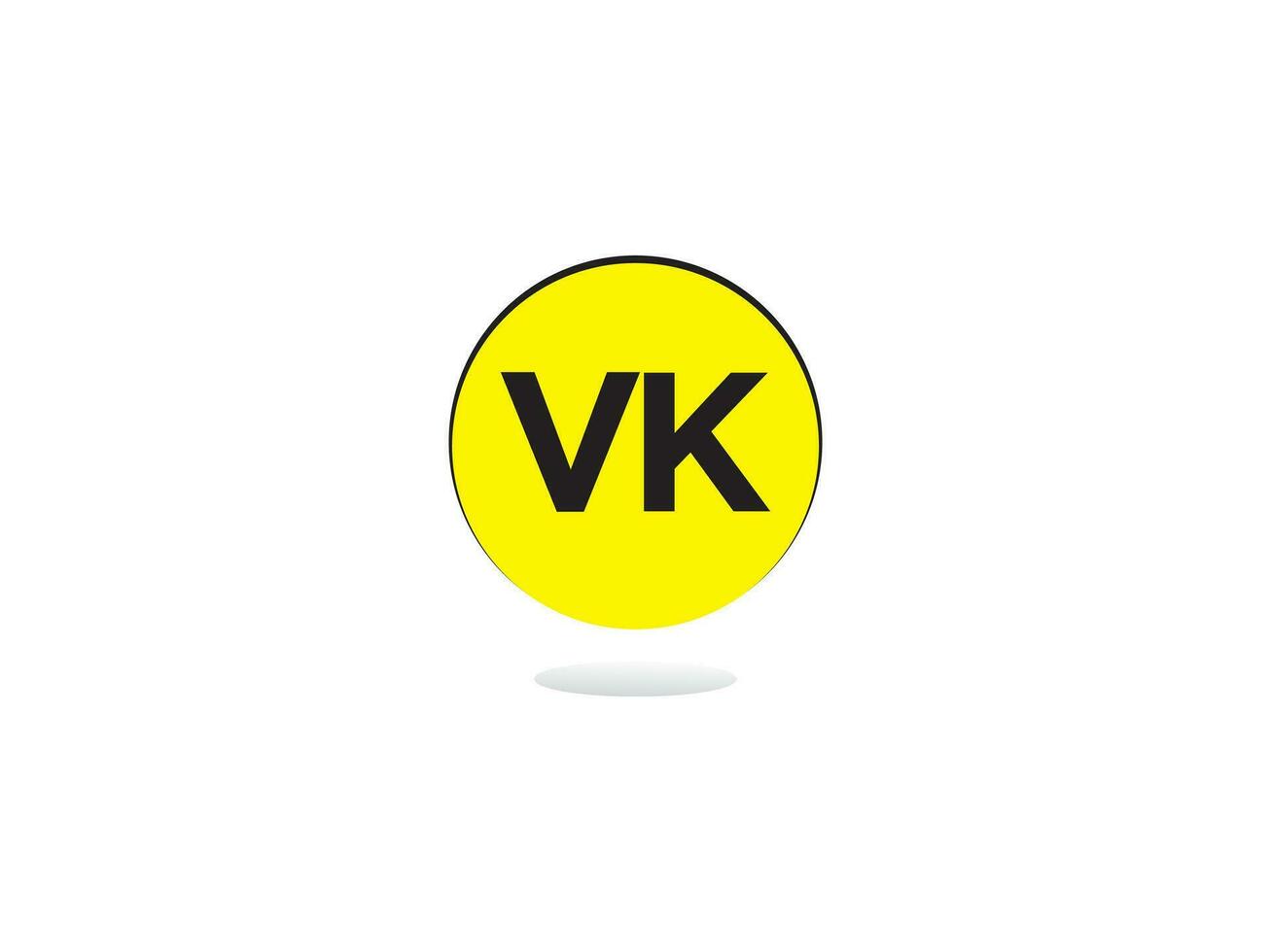 monograma vk negocio logo icono, inicial vk kv logo letra vector para usted