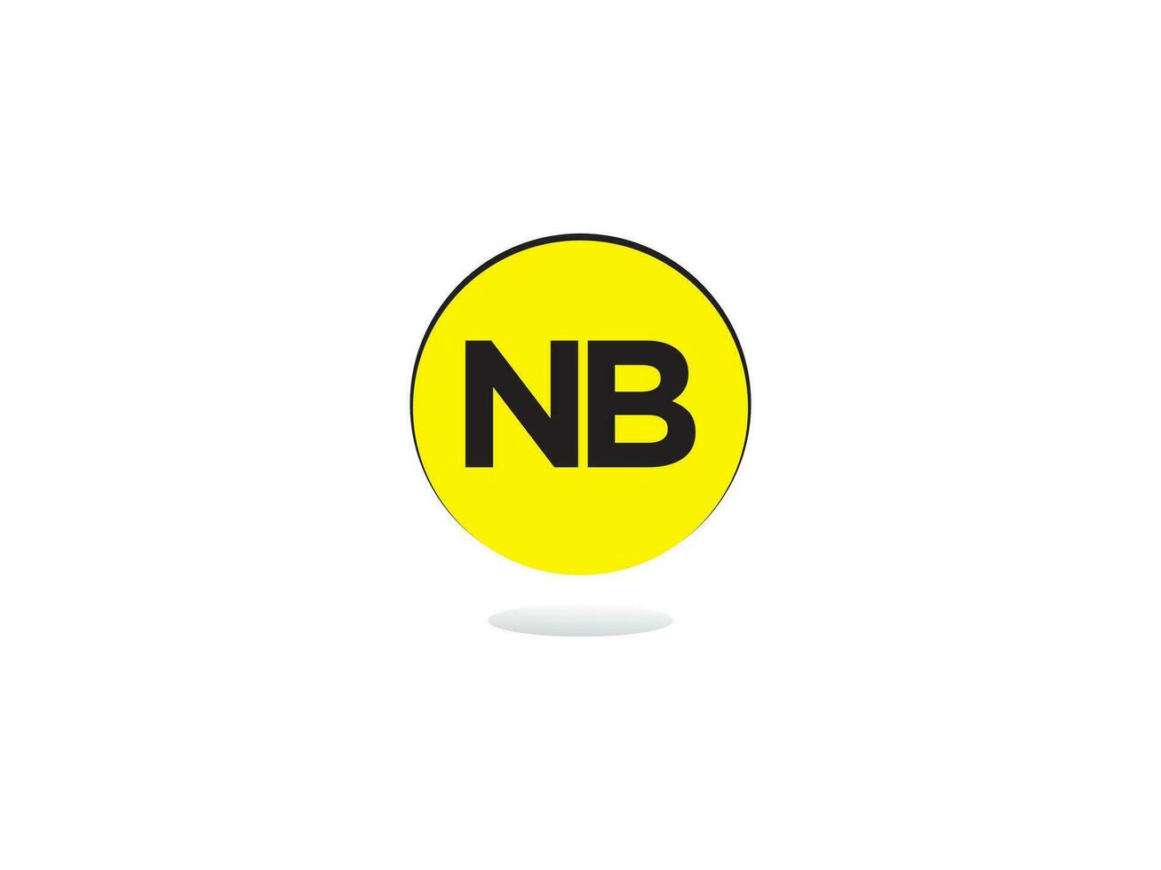 Abstract NB Logo Icon, Modern Luxury Nb Minimalist Letter Logo vector