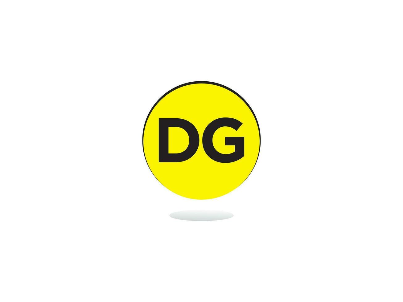 creativo dg gd logo letra vector icono para tienda