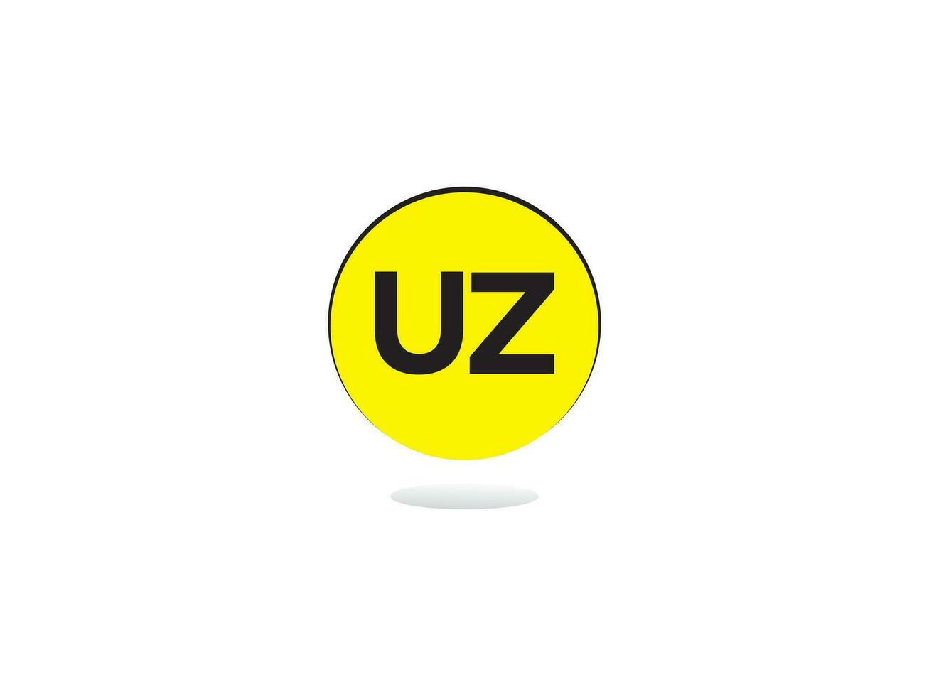 Abstract Luxury Uz Logo Icon, Creative Initial uz Business Logo Icon Design vector