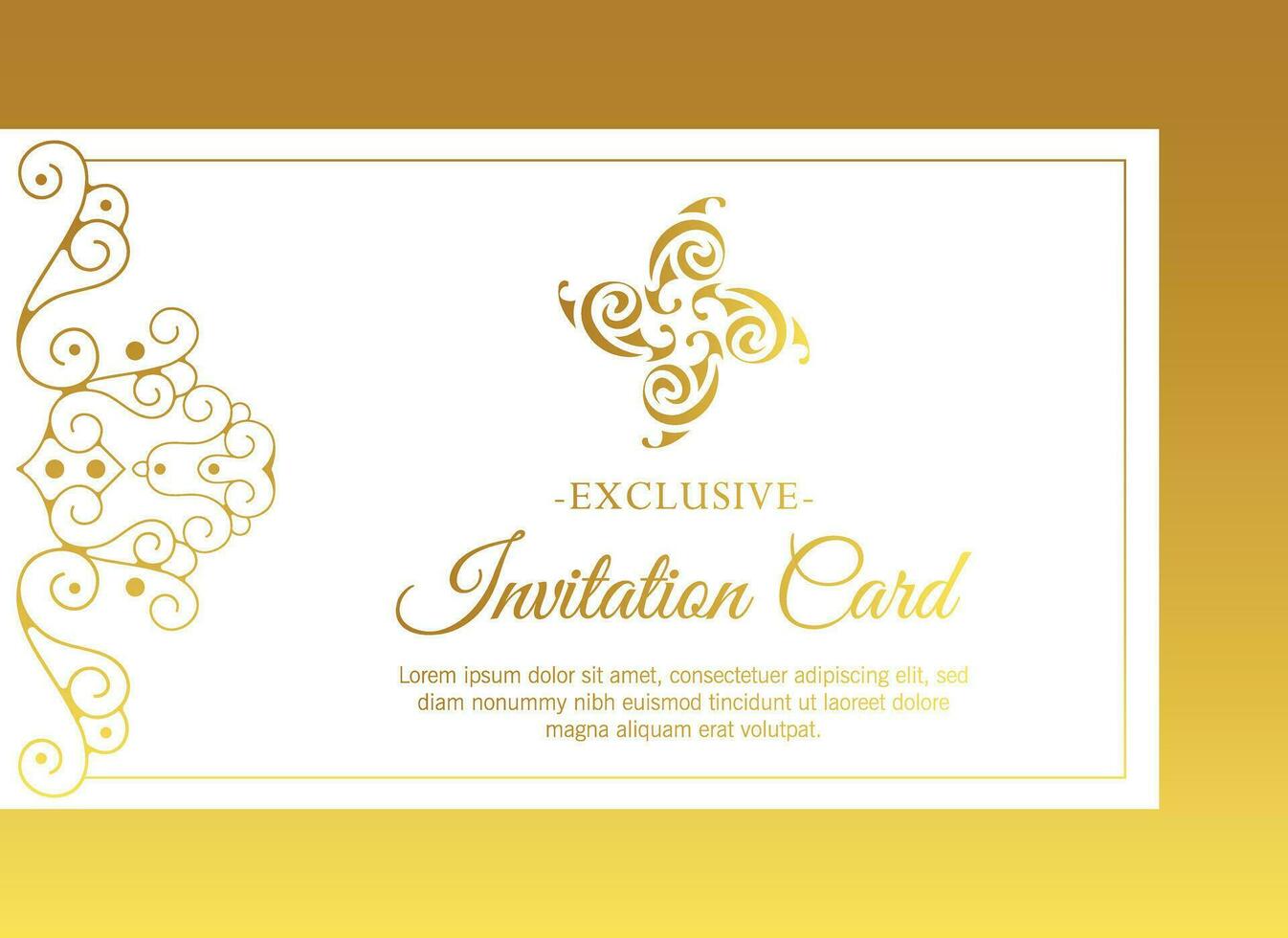 luxury invitation background style ornamental pattern vector