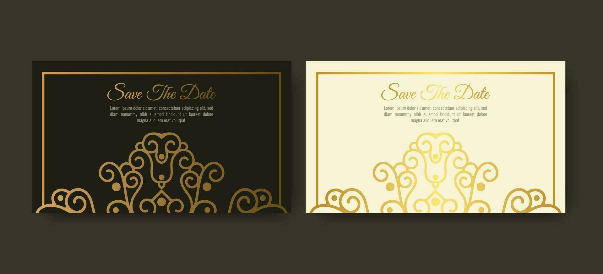 luxury invitation background style ornamental pattern vector