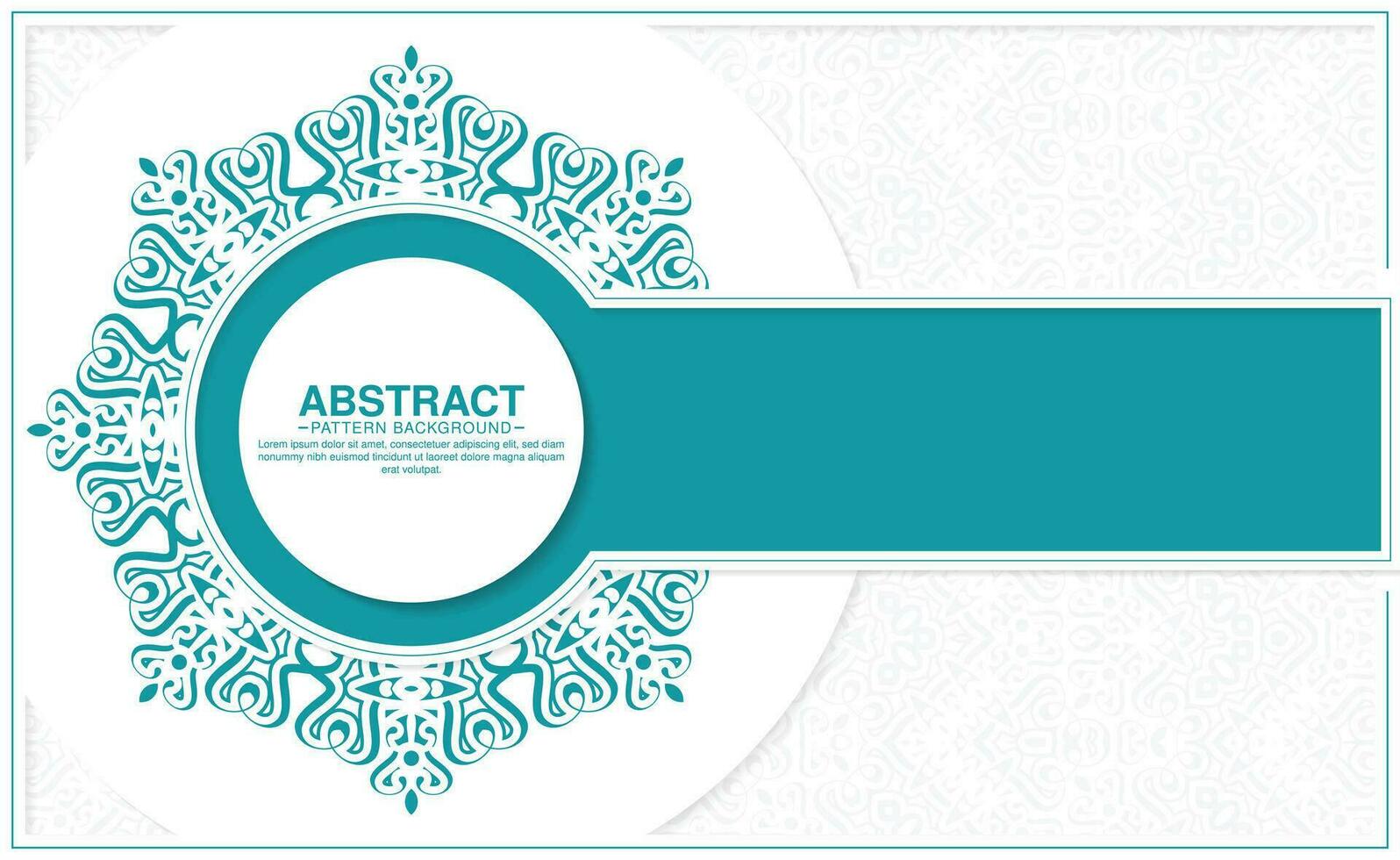 Flat blue mandala arabesque background vector