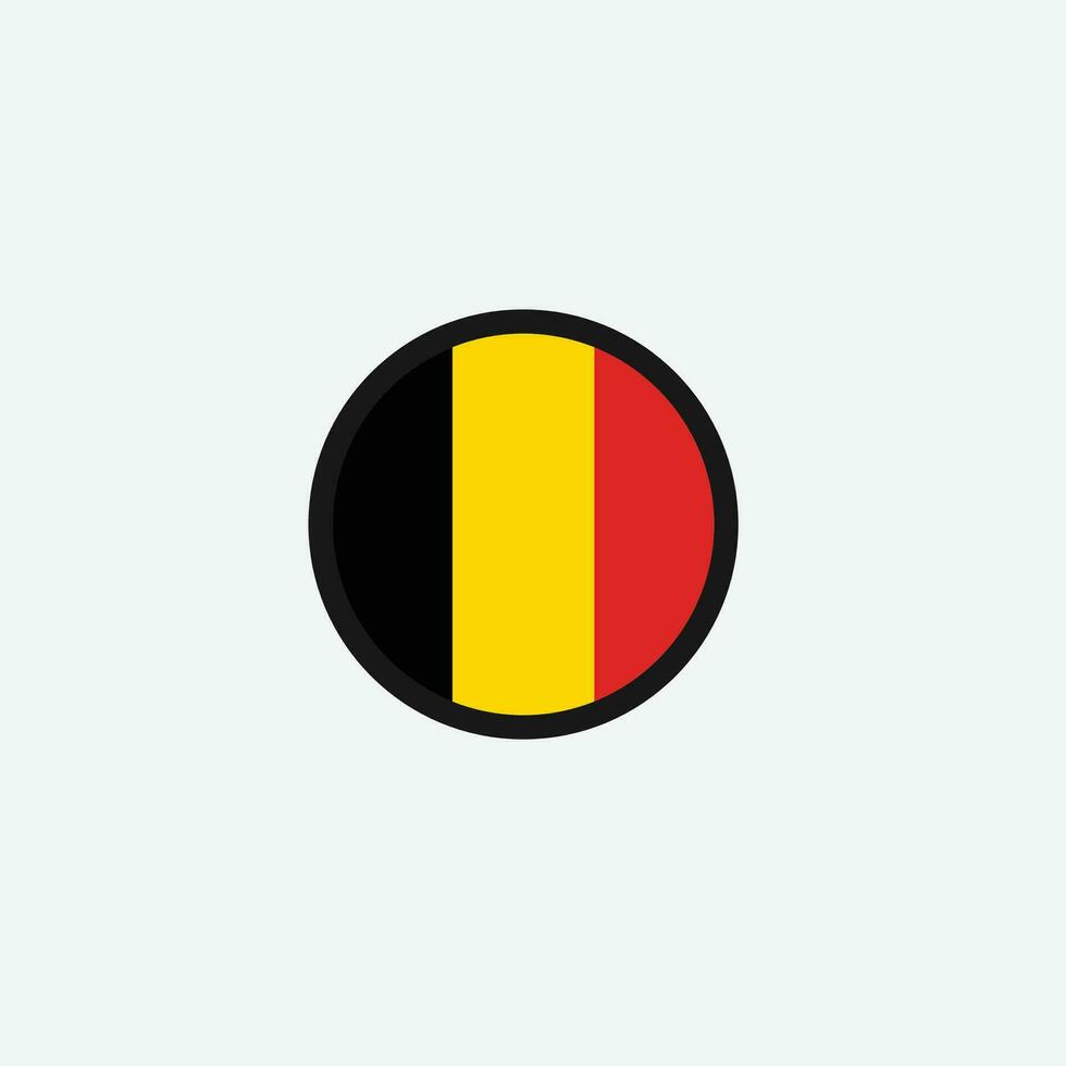 icono de la bandera de Bélgica vector