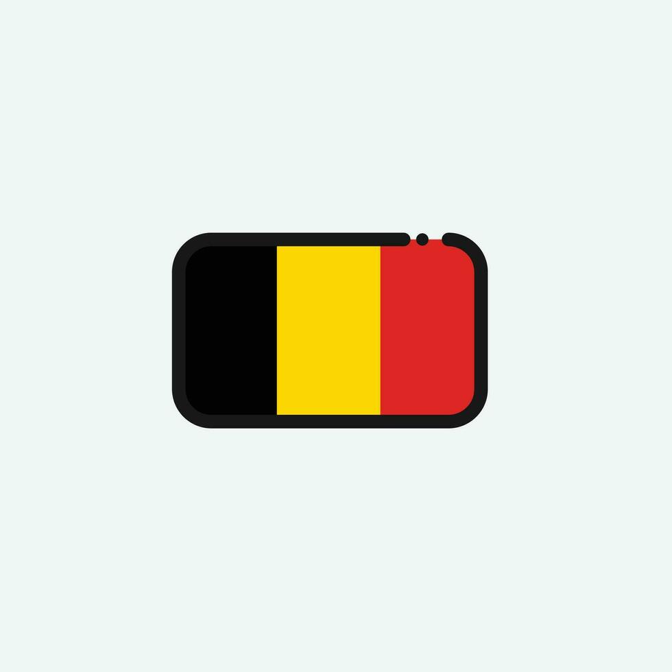 Belgium flag icon vector